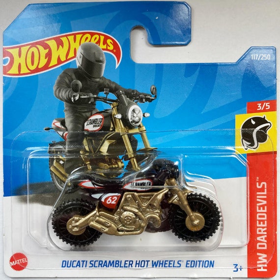 Hot Wheels Ducati Scrambler Hot Wheels Edition Red HW Daredevils Perfect Birthday Gift Miniature Collectable Model Toy Car