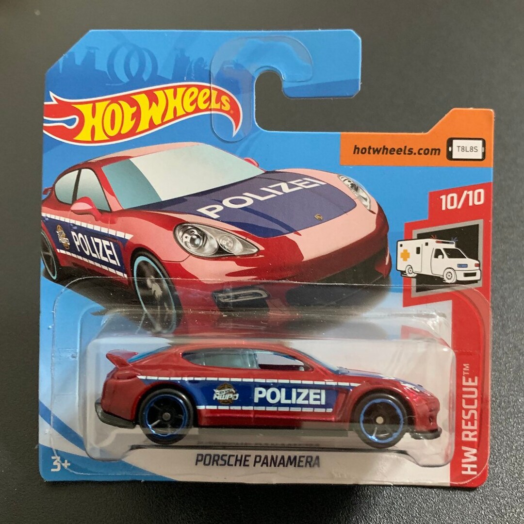 Hot Wheels Porsche Panamera Polizei Red HW Rescue Perfect Birthday Gift ...