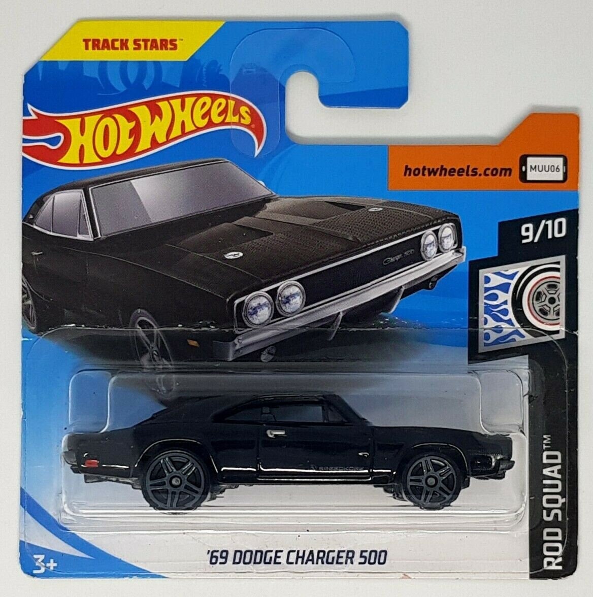 Hot Wheels '69 Dodge Charger 500 Black HW Rod Squad - Etsy