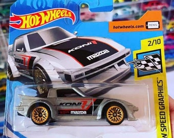 Hot Wheels Mazda RX-7 Silver HW Speed Graphics Perfect Birthday  GiftPerfect Birthday Gift Miniature Toy Car