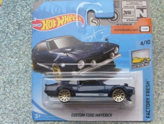 Hot Wheels Custom Ford Maverick Dark Blue HW Factory Fresh Perfect