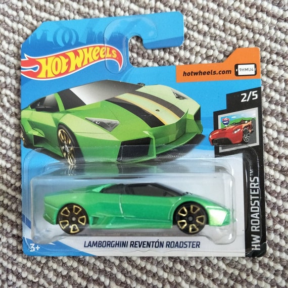 Hot Wheels Lamborghini Reventon Roadster Green HW Roadsters - Etsy España