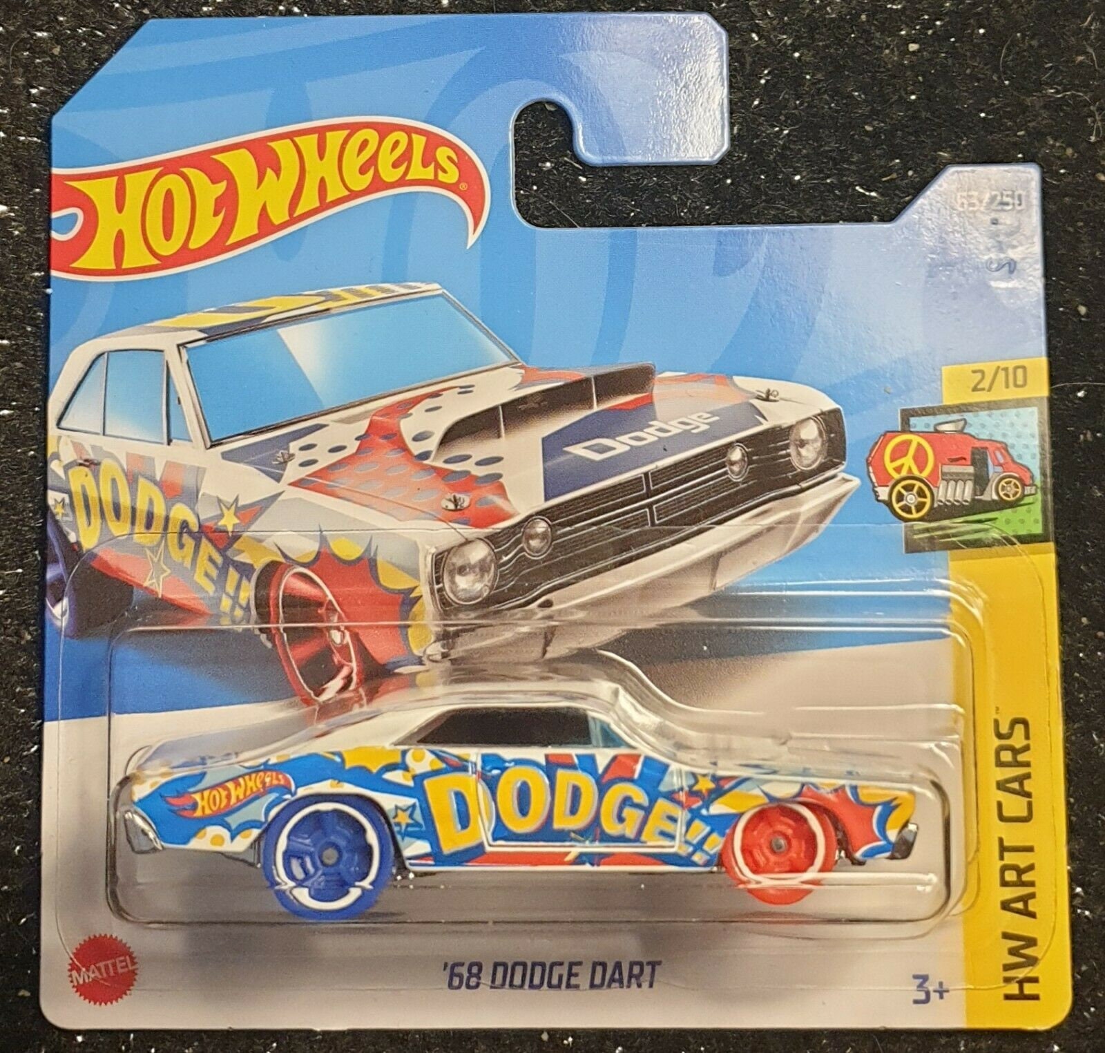 Hot Wheels 1968 Dodge Dart HW Art Cars Perfect Birthday Gift Miniature Collectable Car