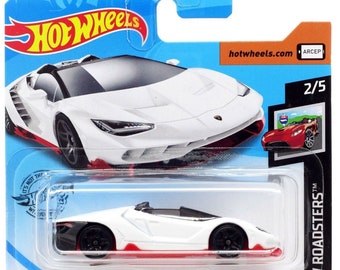 Hot Wheels  Lamborghini Centenario Roadster White HW Roadsters Perfect Birthday  Gift Miniature CollectableToy Car