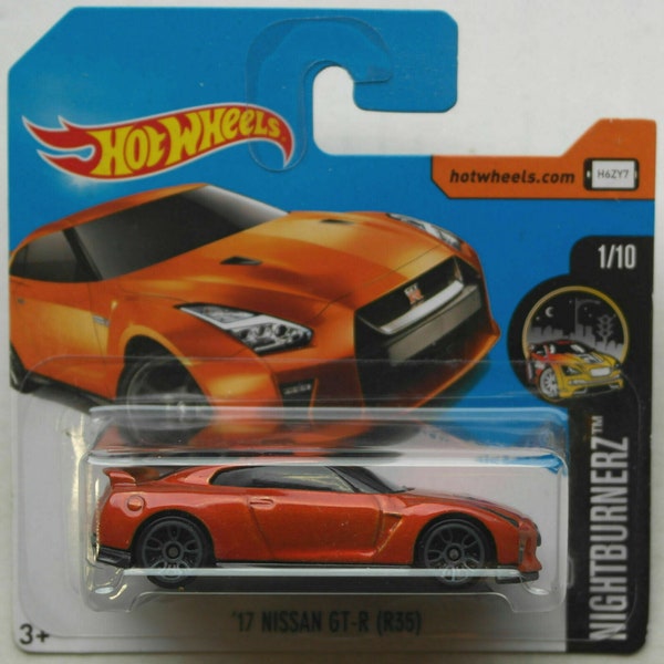 Hot Wheels  Nissan GT-R ( R35 ) Copper HW Nightburnerz Perfect Birthday Gift Miniature Collectable Toy Car