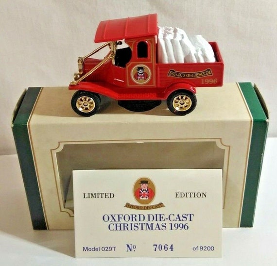 Oxford Diecast Ford Model T Van Limited Edition Christmas 1996 Red Perfect Birthday Gift Rare Miniature Toy Car Etsy