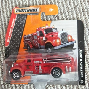 Matchbox 1963 Mack B Model Red MBX Heroic Rescue Perfect Birthday Gift Role Playing Miniature Toy Car image 2