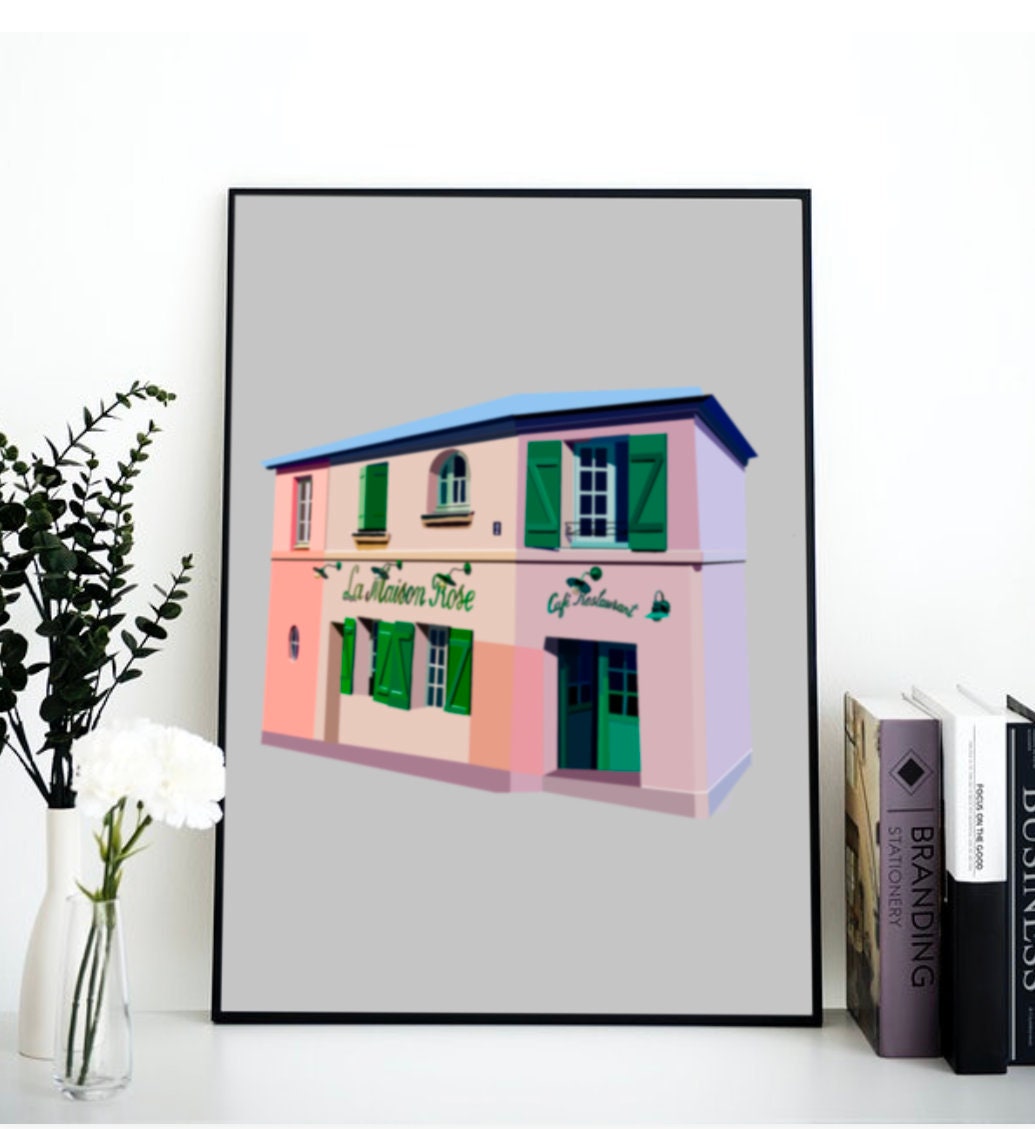 Paris Cafe Wall Art for Digital Download Etsy