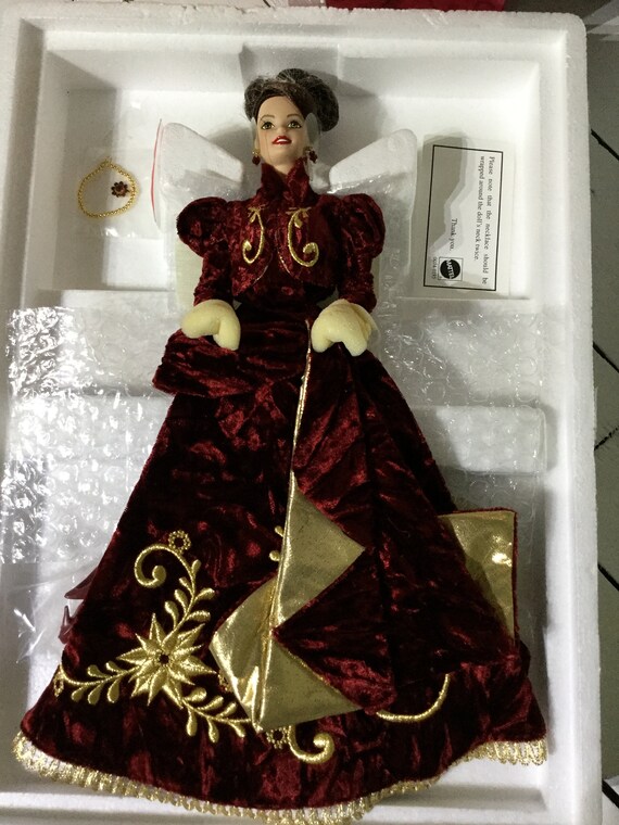 1995 holiday jewel porcelain barbie