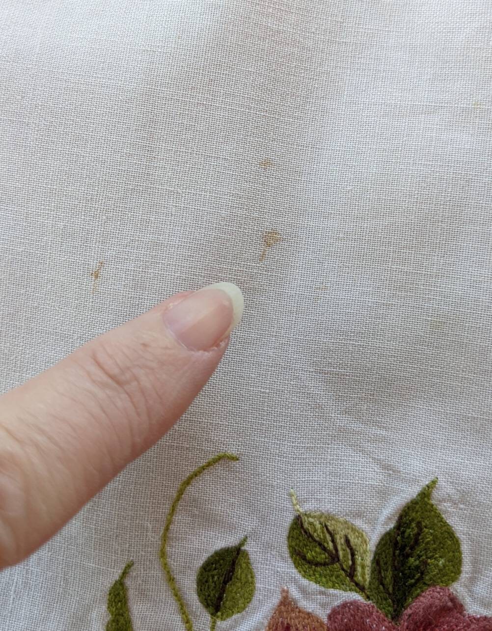 Tablecloth Retro Vintage Large Floral Embroidery Tablecloth Etsy