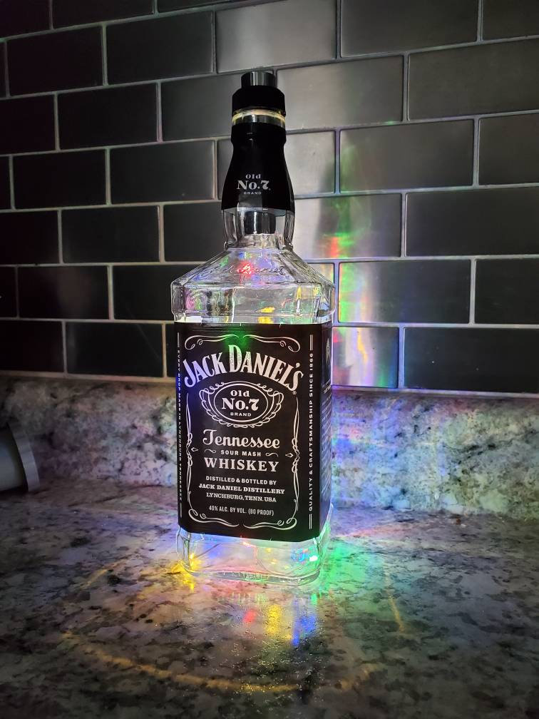 Jack Daniels Tennessee Whiskey Liquor Bottle Push LED Light