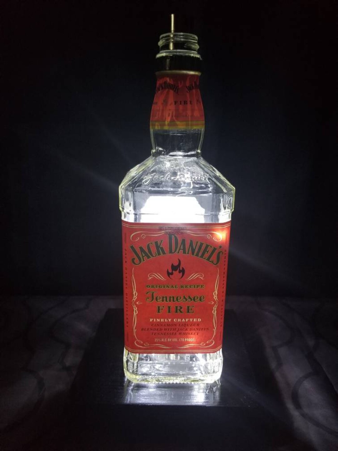Jack Daniels Tennessee Fire Cinnamon Whiskey Liquor Bottle Etsy