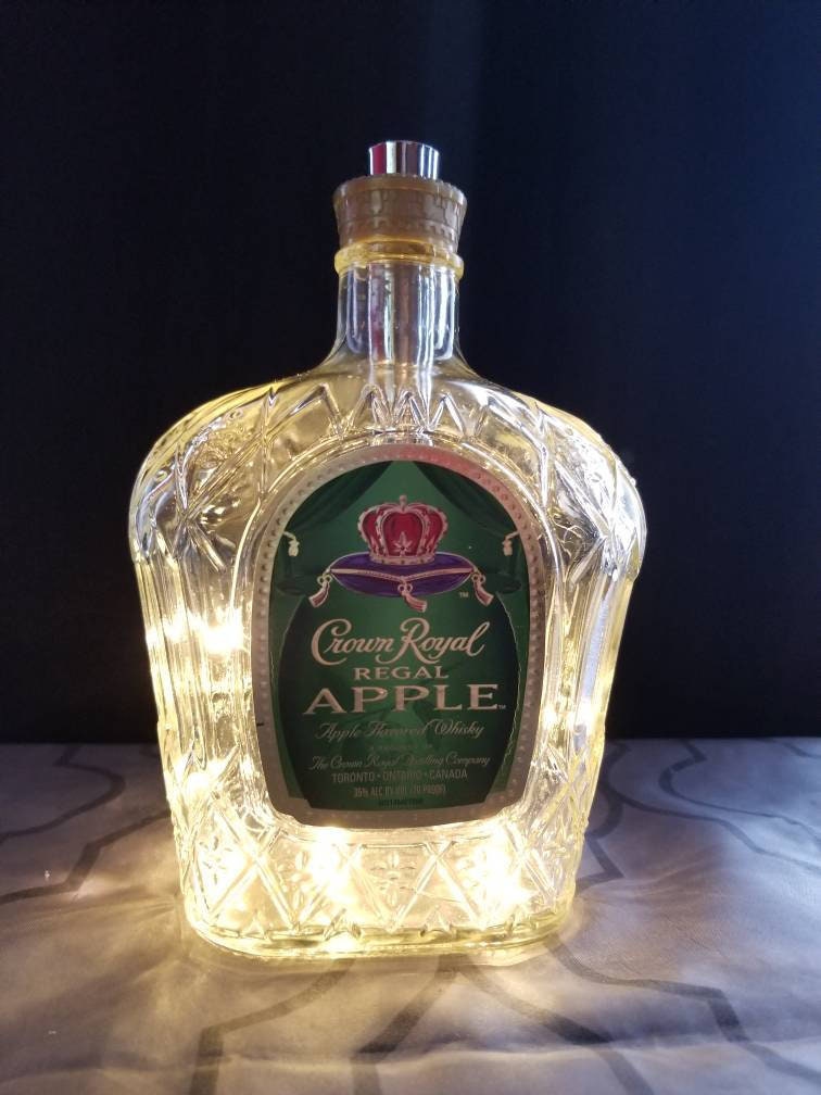 Large Table Lamp Original Label Coated Repurposed Hennessy Bottle 1.75 L 