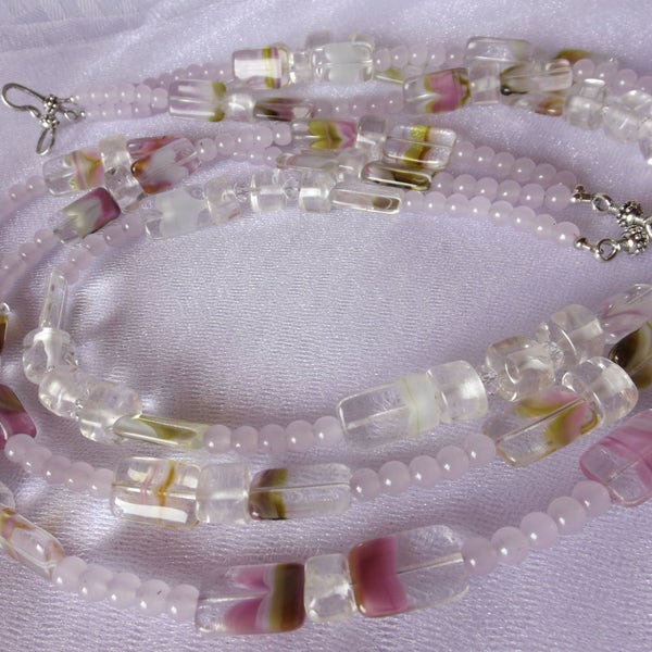 Lavender and Lime Long Arrow Necklace main image 1