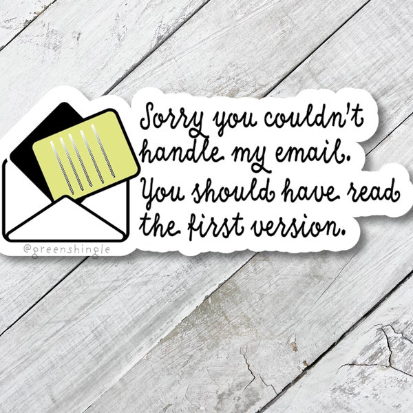 Sticker humoristique : sticker sarcastique pour ordinateur portable de bureau