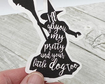 A 825-Witches Express Witch Witches Sticker Witch Sticker Car Sticker