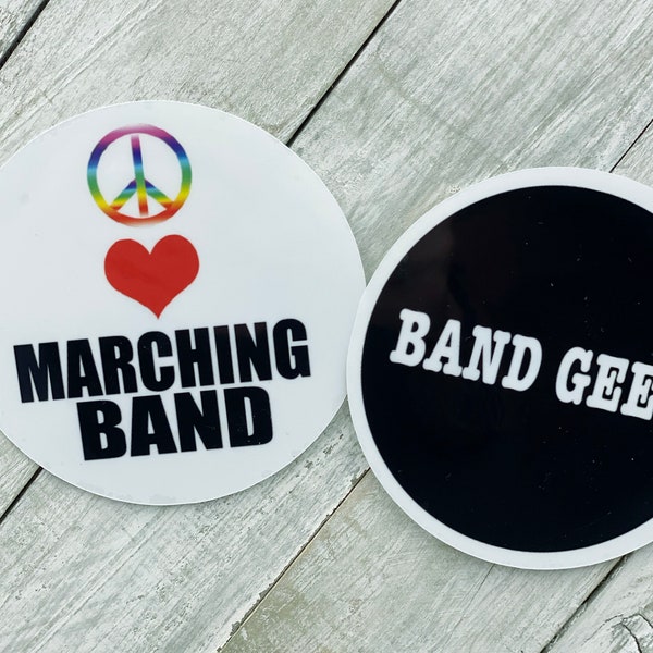 marching band sticker, band geek sticker, label for iPhone, waterproof sticker, music lover, label for iPad,