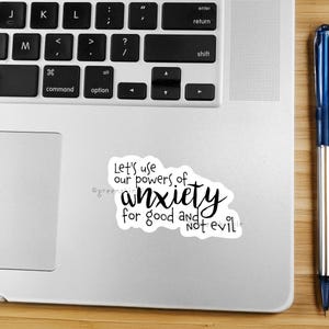My Favorite Murder Anxiety Sticker, Laptop Decal, True Crime Gift bild 4