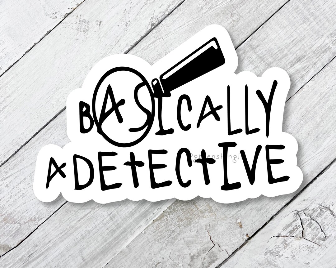 True Crime Sticker: Basically A Detective Weatherproof Decal - Etsy