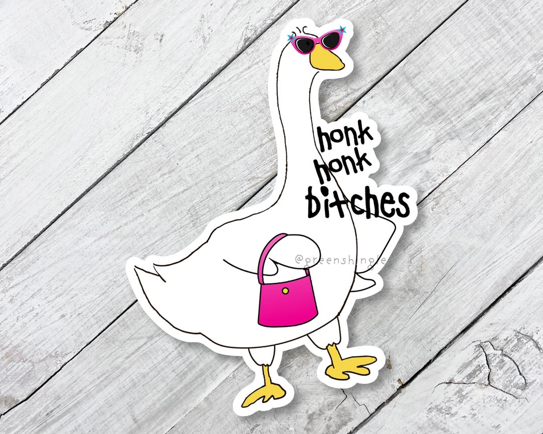 Honk Honk Goose Vinyl Sticker: Weatherproof Laptop Decal - Etsy