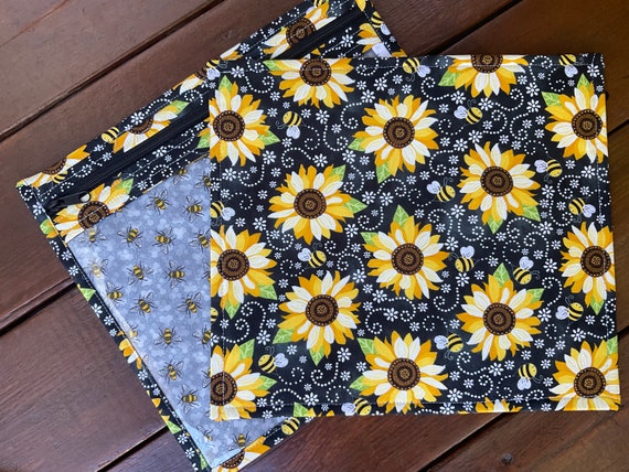 VINYL Cross Stitch Embroidery Needlepoint Storage Project Bag