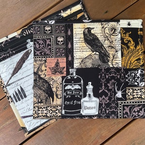 Vinyl Project Bag: Nevermore Collection, Cross Stitch, Embroidery