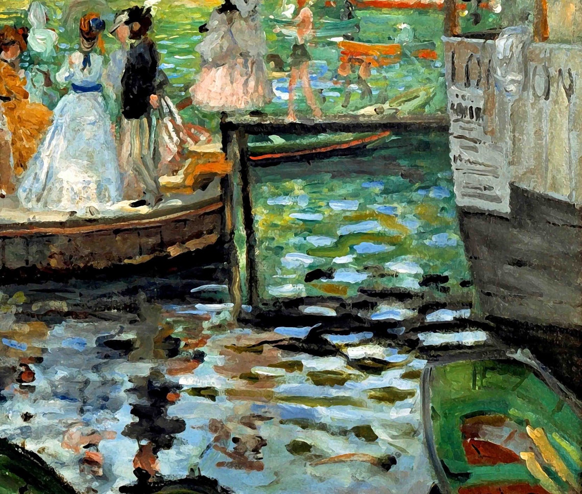 Pierre auguste Renoir La Grenouill re Art Print 1869 Etsy pierre-auguste-renoir-la-grenouill-re-art-print-1869-etsy