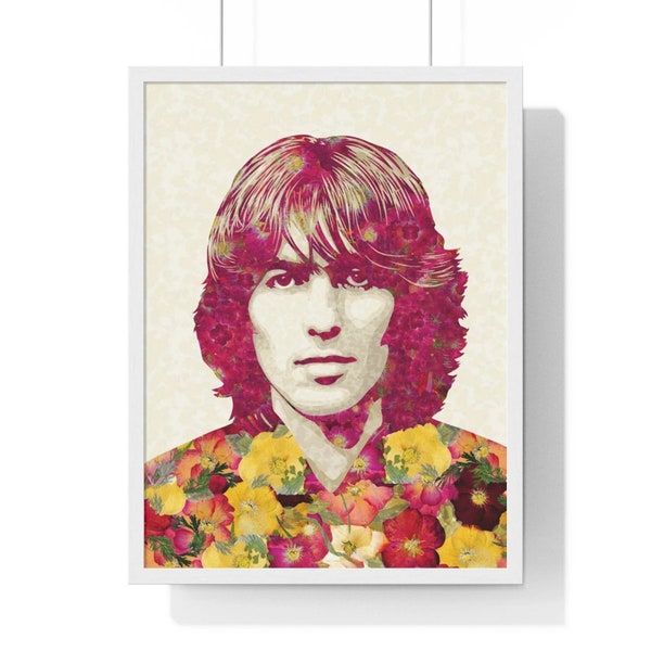George Harrison, Original Artwork Print, The Beatles, Rock Legends Poster, George Harrison Print, Rock Star, Beatles Print, Beatles Poster