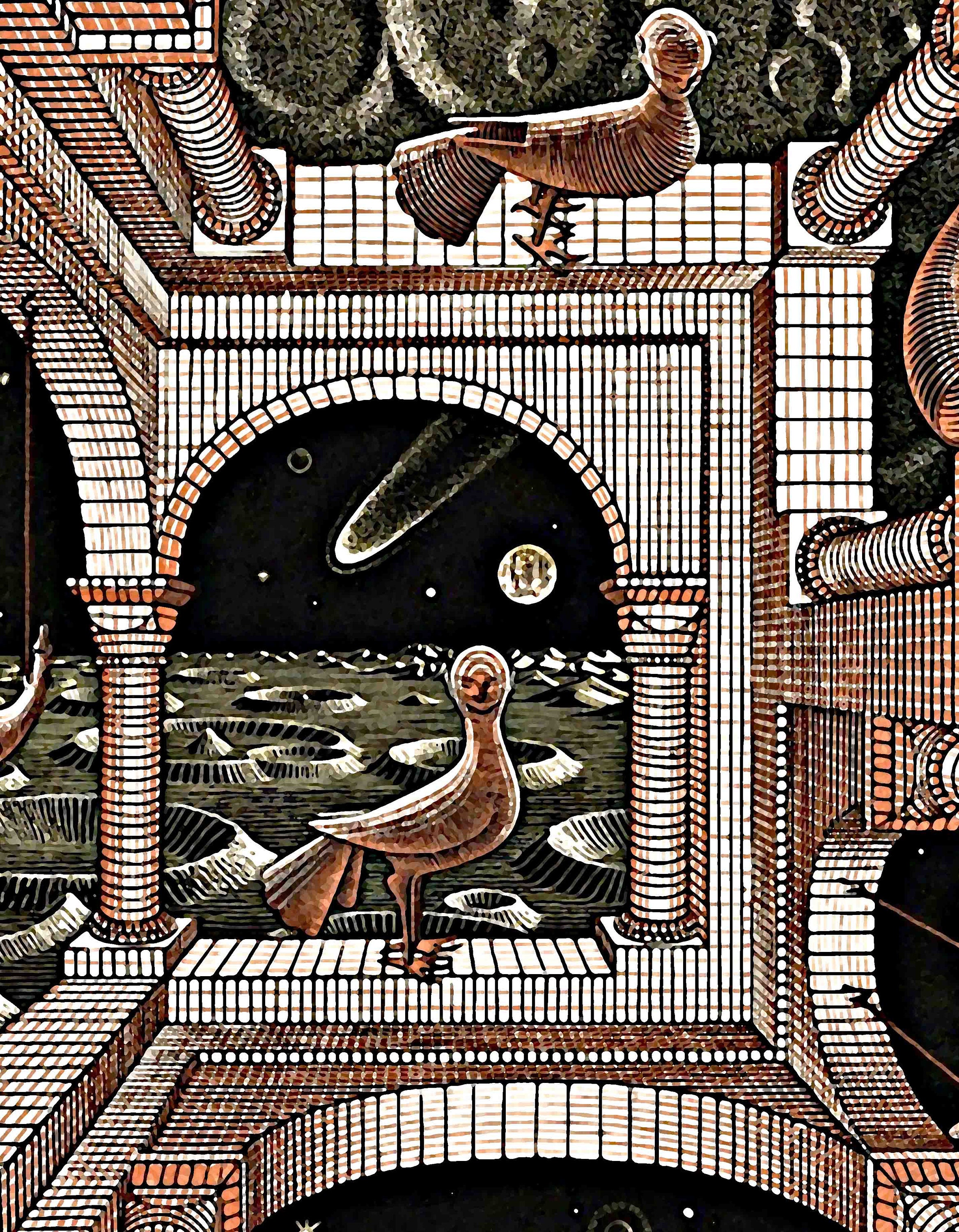 Another World Ii Escher Art Print 1947 Imp Art Maurits Etsy 日本