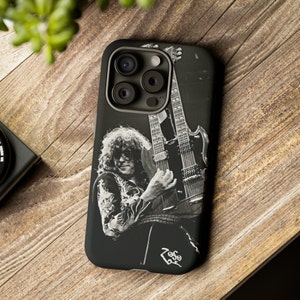 Jimmy Page, Led Zeppelin, Impact Resistant Phone Case, Zoso, Genius Guitarist, Led Zeppelin Phone Case, Jimmy Page Gift, Led Zeppelin Gift