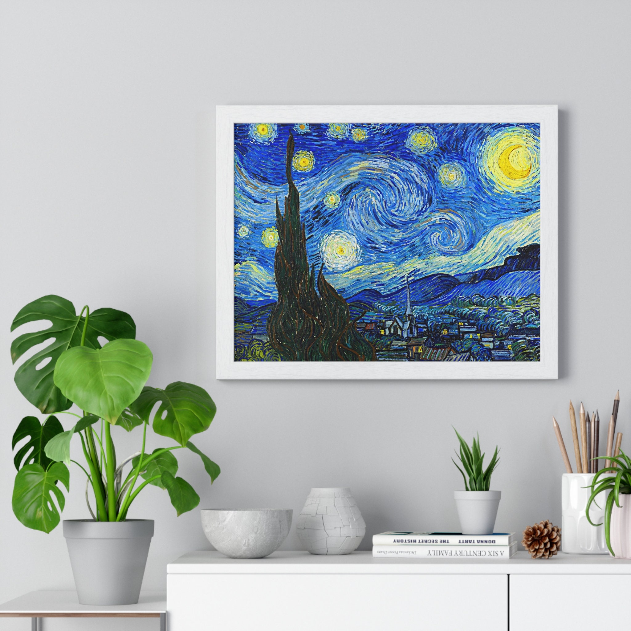 Vincent Van Gogh the Starry Night 1889 Art Print Dutch Painter - Etsy