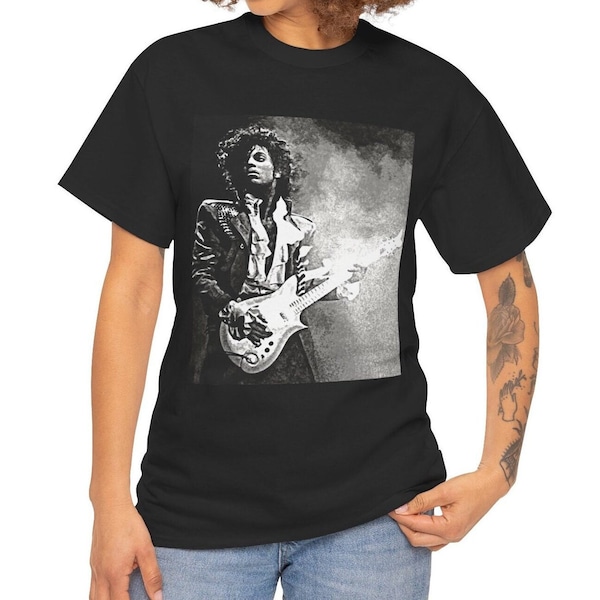 Prince, Rogers Nelson, Unisex Cotton T-Shirt, Prince Tee, Prince T-Shirt, Music Lover Gift, Pop Music Tee, Prince Gift, Funk Music T-Shirt