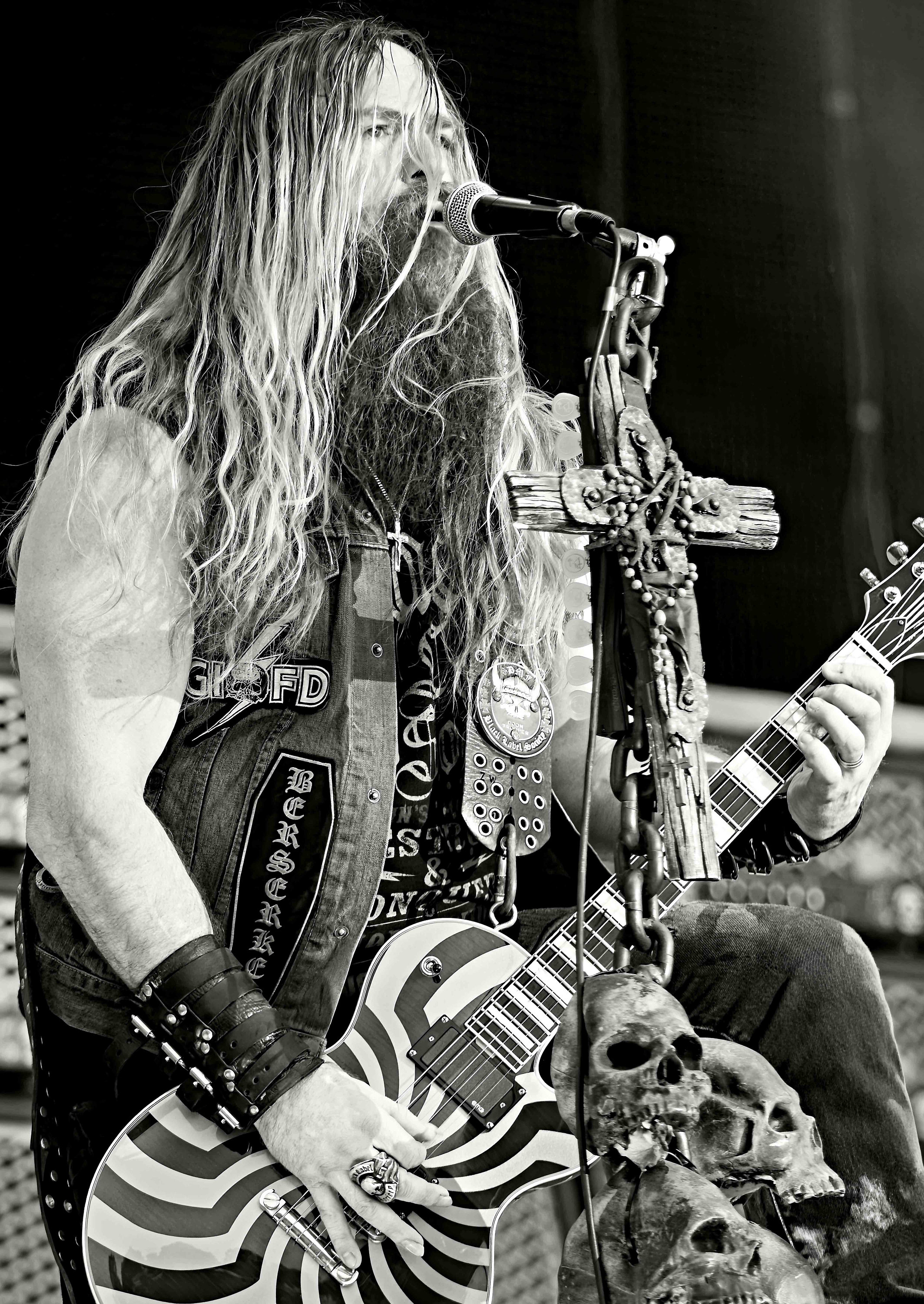 Zakk Wylde on Stage Black Label Society Heavy Metal Groove - Etsy