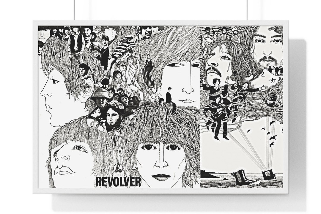 Beatles, Revolver Album Cover, Rock, Pop, Psychedelia, Beatles Poster, Revolver Art Print, Rock