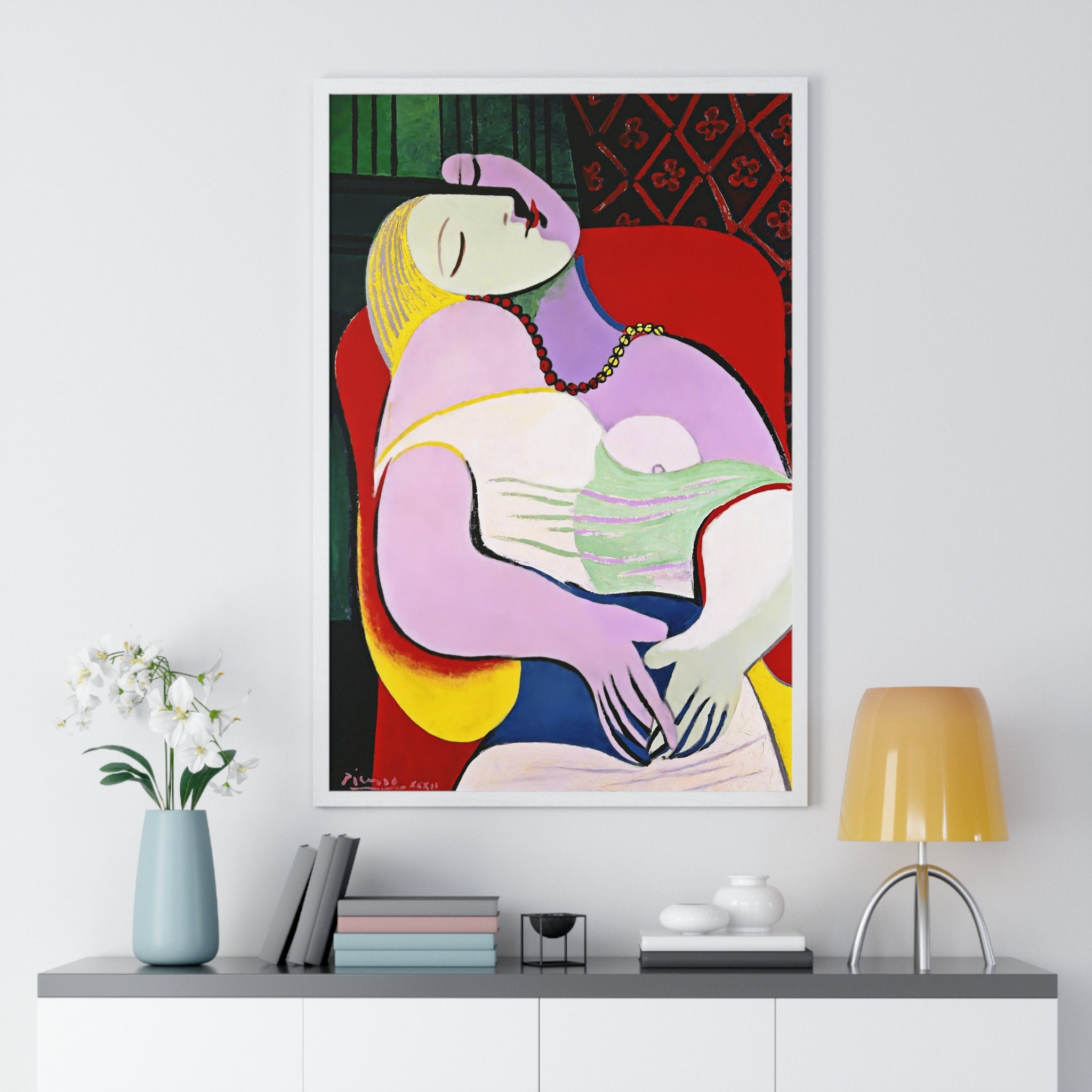 Pablo Picasso the Dream Art Print 1932 Surrealism Spanish Etsy