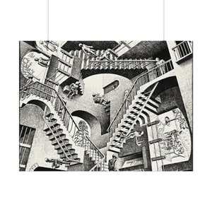 Maurits Escher, Relativity, 1953, Art Print, Imp-Art, Maurits Cornelis Escher, Optical Illusion, M. C. Escher Gift, Maurits Escher Print image 7