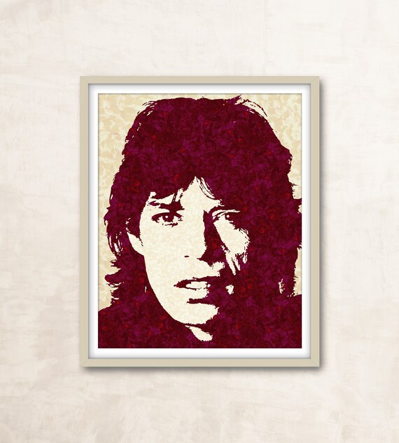 Mick Jagger Mug Shot The Rolling Stones 14 x 11/" Photo Print