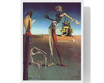 Salvador Dali, Donna con testa di rose, 1935, Stampa d'arte, Stampa d'arte vintage, Regalo Salvador Dali, Surrealismo, Stampa Salvador Dali