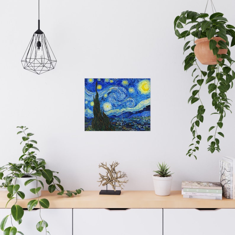 Vincent Van Gogh the Starry Night 1889 Art Print Dutch Painter - Etsy