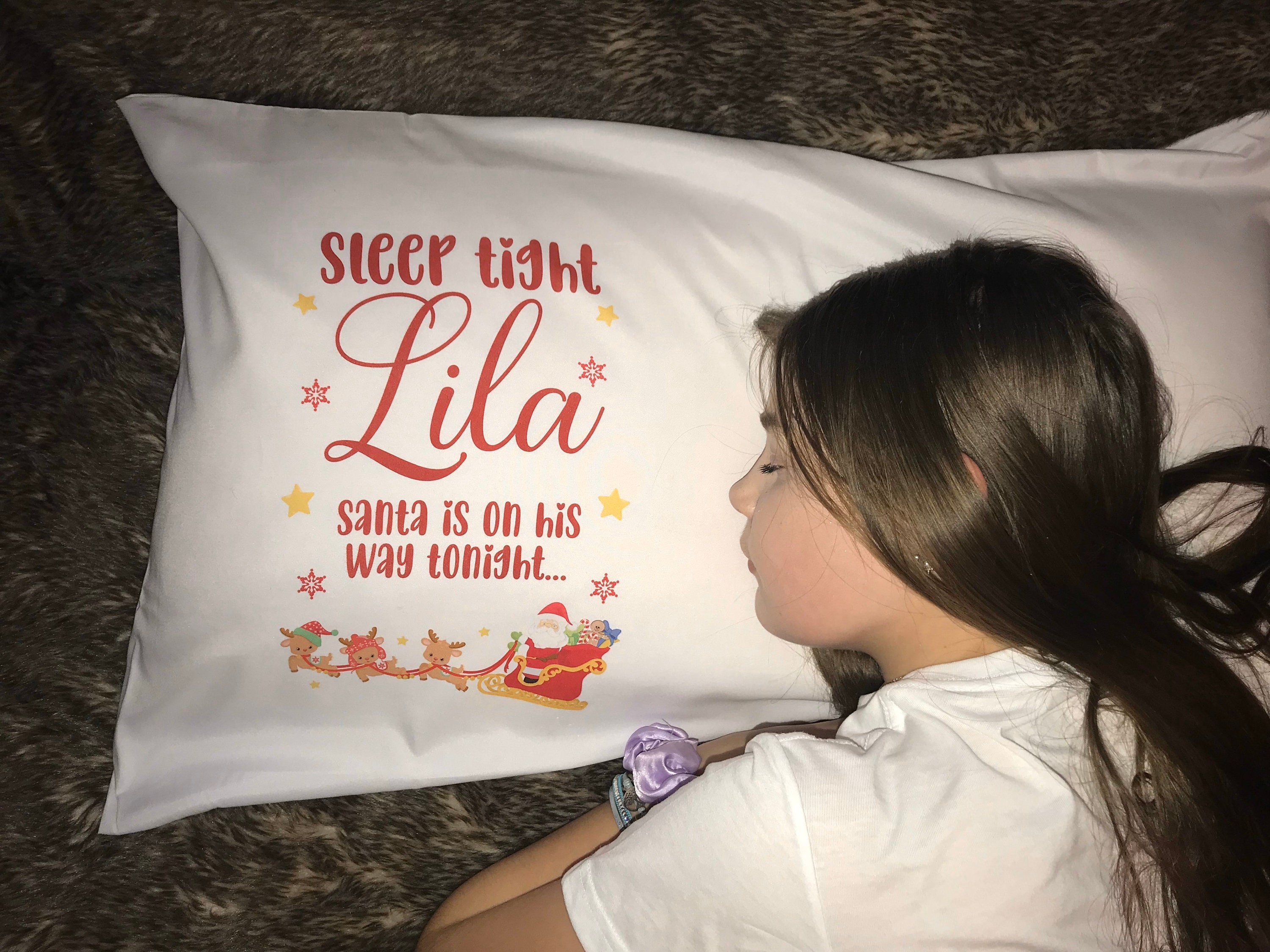 PERSONALISED CHRISTMAS EVE pillowcase ideal for Christmas Etsy