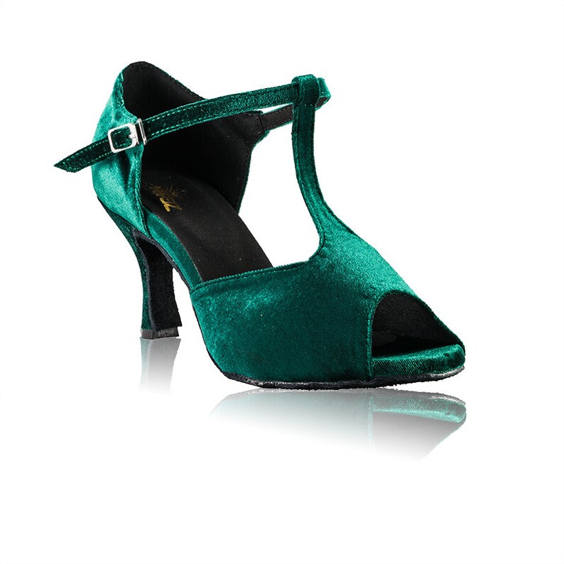 Green Dance Shoes Bridal Dance Shoes Green velvet shoes Etsy