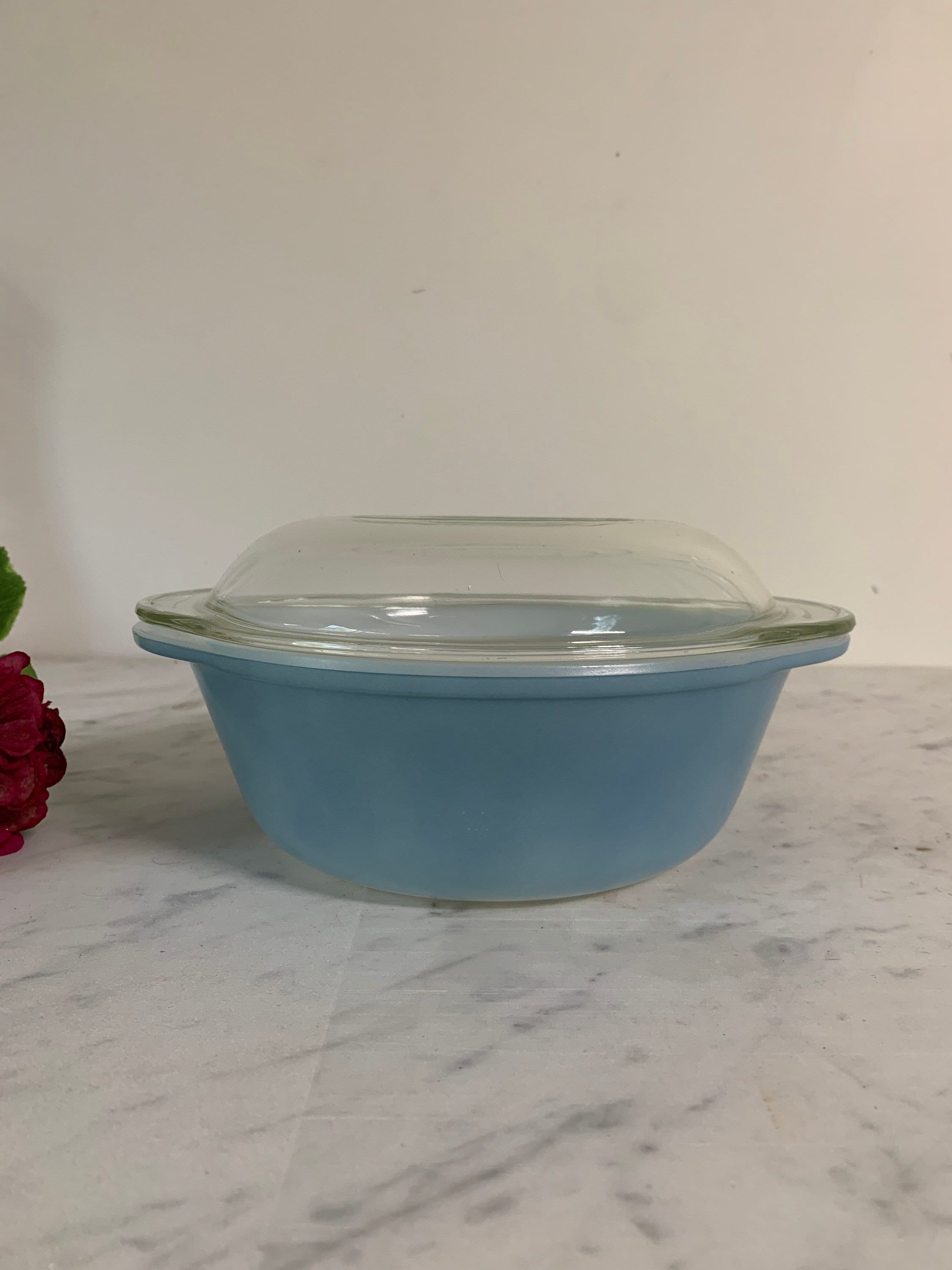 Vintage Agee Pyrex duck egg blue CR 212 casserole Etsy