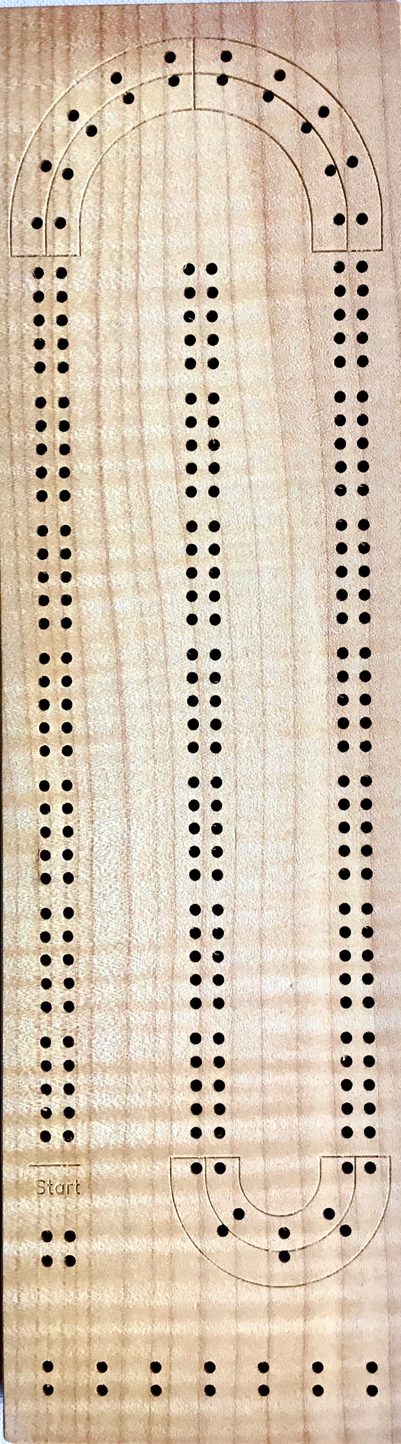 Spalted Maple Cribbage Board (2 Track or 3 Track) image 9