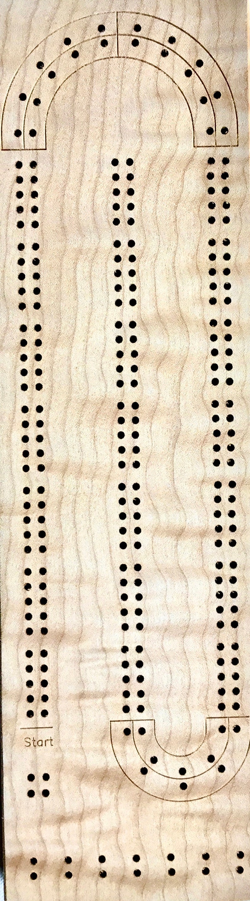 Spalted Maple Cribbage Board (2 Track or 3 Track) image 7