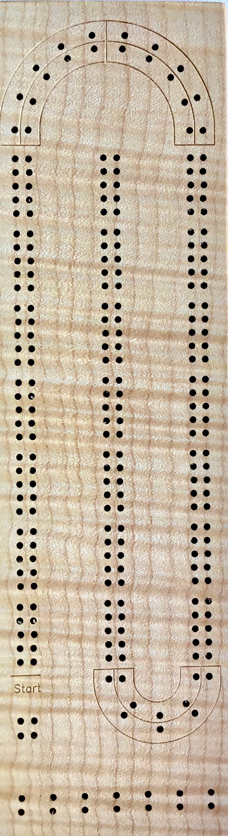 Spalted Maple Cribbage Board (2 Track or 3 Track) image 8