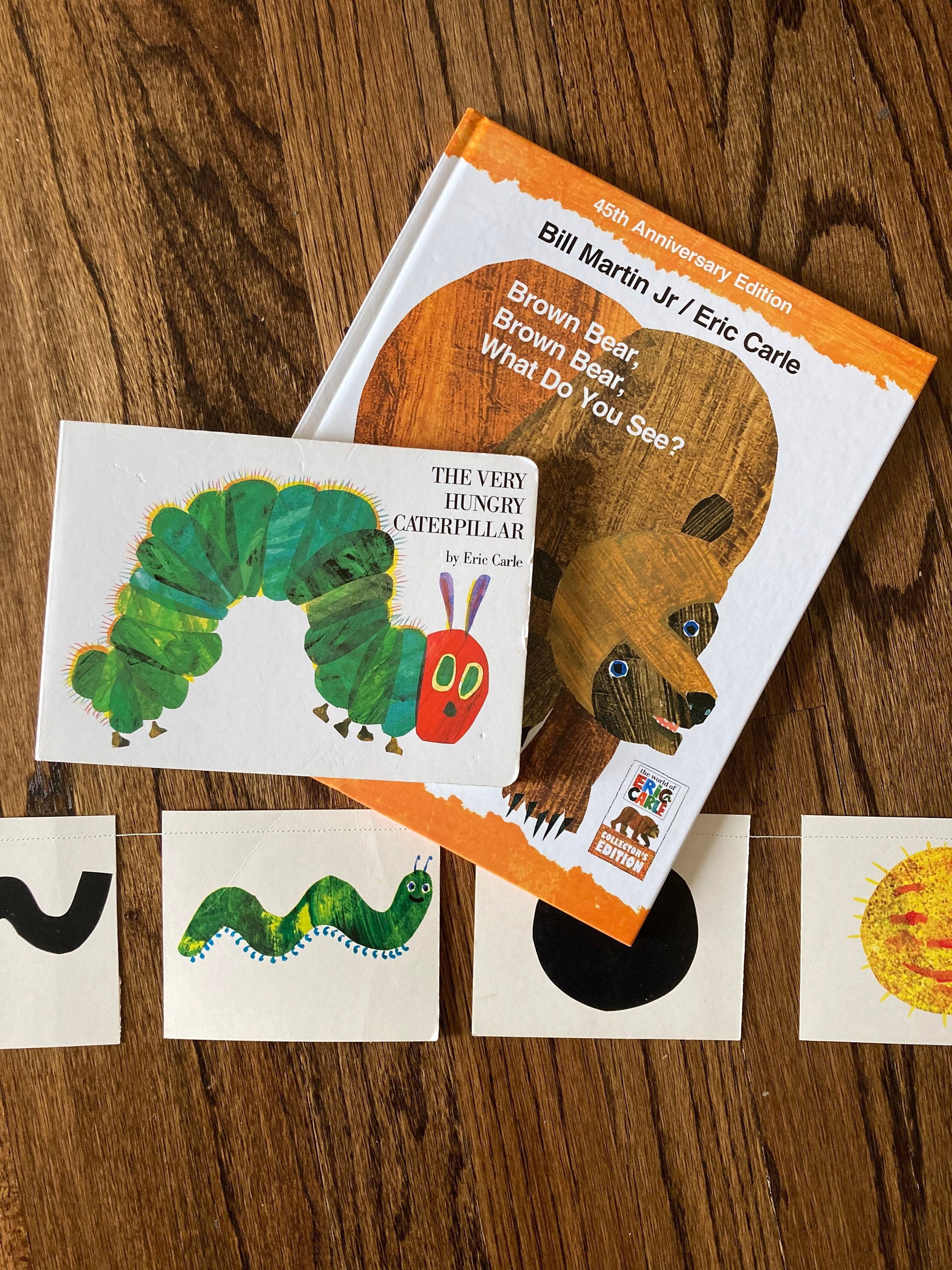 Shape and picture banner Eric Carle Brown Bear Brown Bear | Etsy