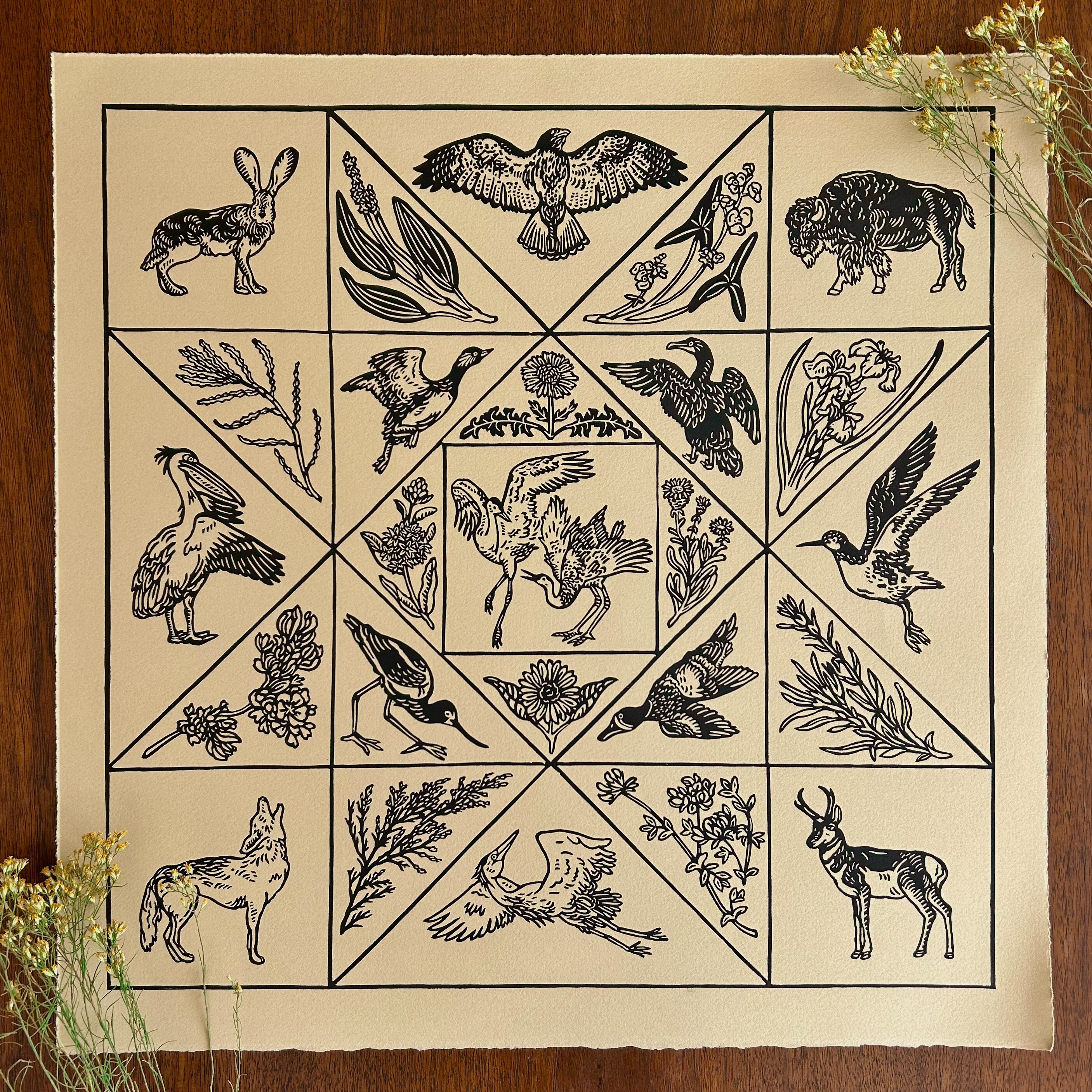 Flora and Fauna of the Great Salt Lake - Etsy, image size:2813x2813