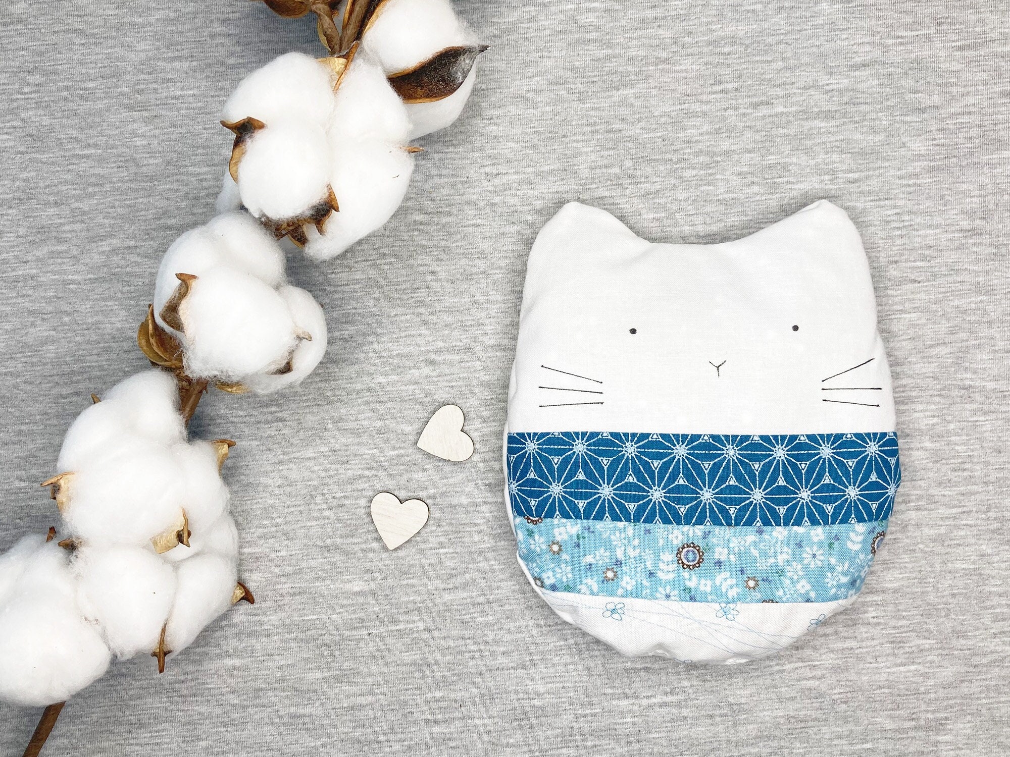 1 Sachet de Lavande Chat Au Choix, Étui Lavande, Française, Parfum Intérieur Naturel, 13 X 15 cm