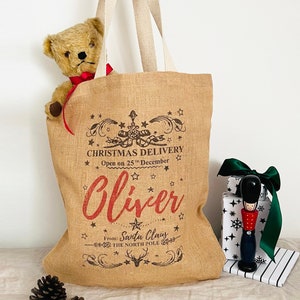 Jutebeutel, Weihnachtssack, Jute geschenk