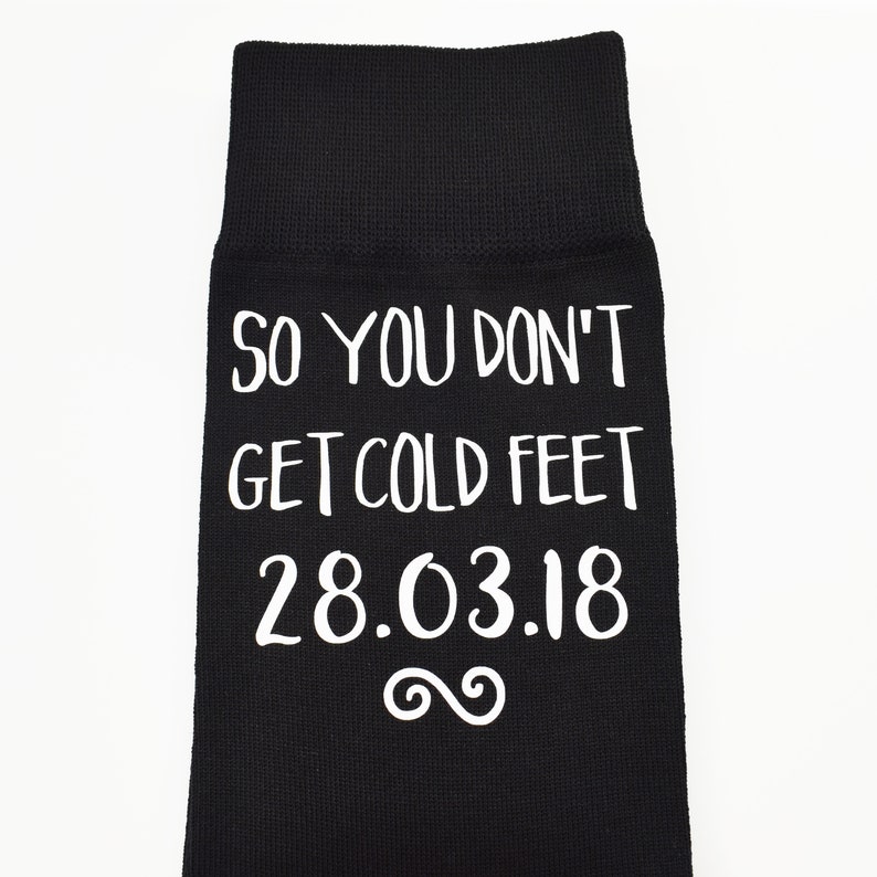 So You Don't Get Cold Feet Personalised Groom's Etsy